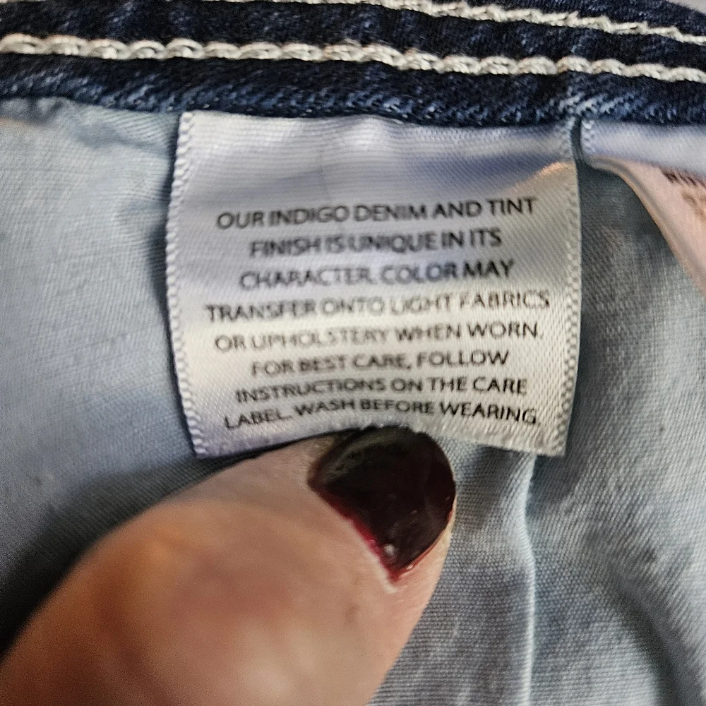 Juniors' WallFlower Like New Luscious Curvy Bling Bootcut Jeans sz 11x32" - Picture 11 of 11